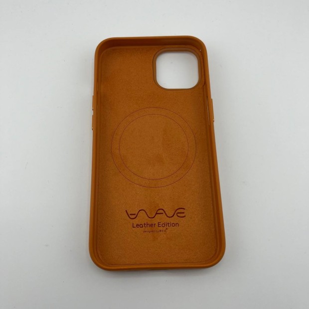 Чехол WAVE Premium Leather Edition Case with MagSafe iPhone 13 (Orange)