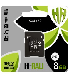 Карта пам'яті Hi-Rali MicroSDHC 8Gb (Class 10) + SD-адаптер