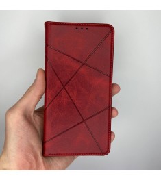 Чехол-книжка Leather Book Xiaomi Redmi Note 11 / Note 11S (Красный)