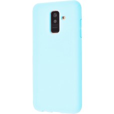 Силиконовый чехол iNavi Color Samsung Galaxy A6 Plus (2018) A605 (голубой)