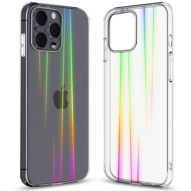 Силікон 3D Gradient Case Apple iPhone 12/12 Pro (Прозорий)