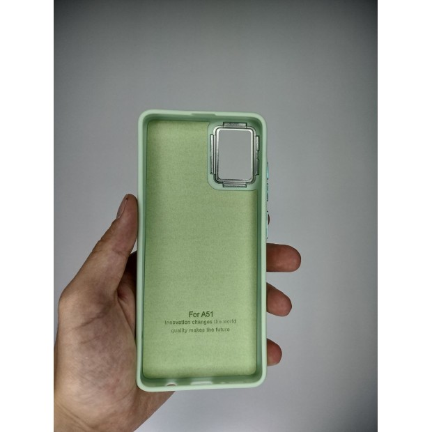 Накладка Original Metal Samsung Galaxy A51 (Фисташковый)