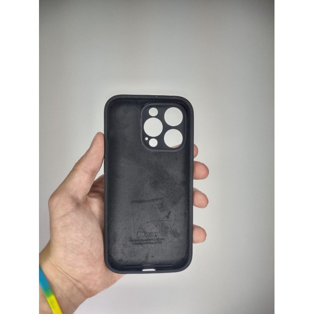 Силикон Original RoundCam Case Apple iPhone 14 Pro (07) Black