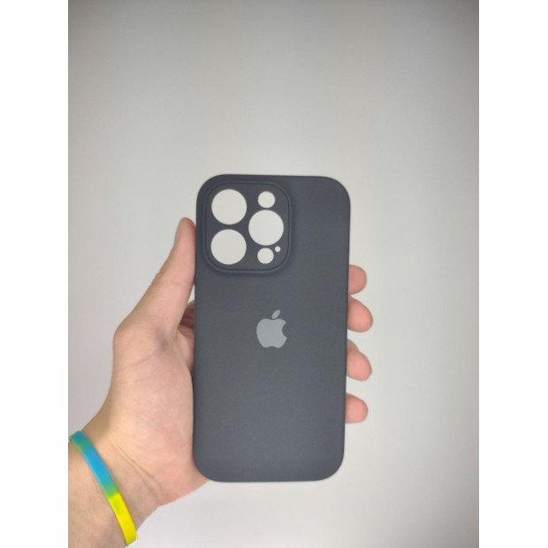 Силикон Original RoundCam Case Apple iPhone 14 Pro (07) Black