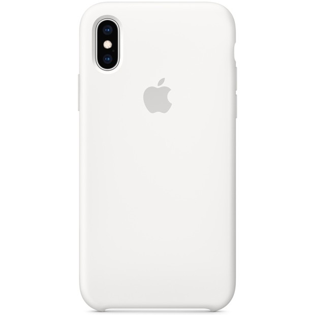 Силиконовый чехол Original Case Apple iPhone XS Max (06) White