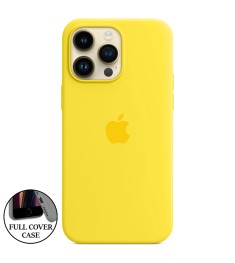 Силикон Original Round Case Apple iPhone 14 Pro Max (13) Yellow