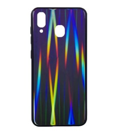 Накладка Gradient Glass Case Samsung Galaxy A30 (2019) (Фиолетовый)