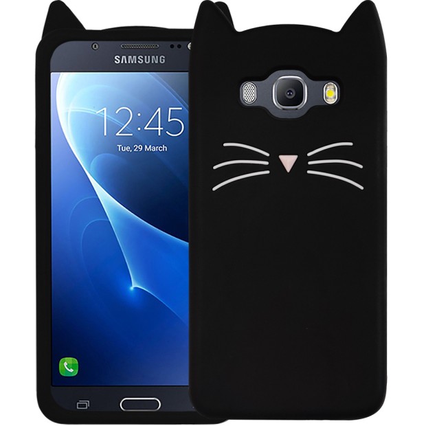 Силикон Kitty Case Samsung Galaxy J5 (2016) J510 (Черный)