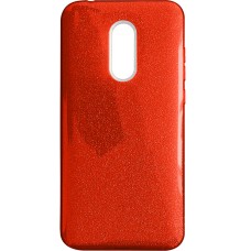 Силикон Glitter Xiaomi Redmi 5 Plus (Красный)