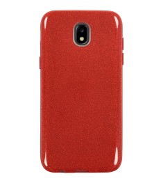 Силикон Glitter Samsung Galaxy J5 (2017) J530 (Красный)