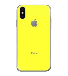 Силиконовый чехол Zefir Case Apple iPhone X / XS (Жёлтый)