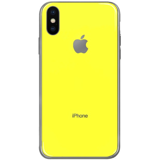 Силиконовый чехол Zefir Case Apple iPhone X / XS (Жёлтый)
