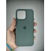 Силикон Original Round Case Apple iPhone 15 Pro Max (55) Blackish Green
