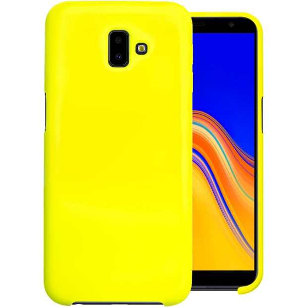 Силикон Original 360 Case Logo Samsung Galaxy J6 Plus (2018) J610 (Жёлтый)