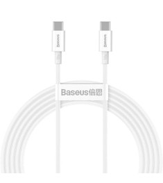 USB-кабель Baseus Superior PD 100W (1m) (Type-C to Type-C) (Белый) CATYS-B02