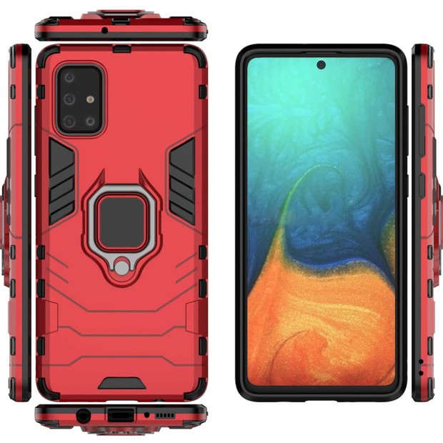 Бронь-чохол Ring Armor Case Samsung Galaxy A71 (2020) (Червоний)