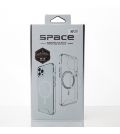 Силикон Space Case MagSafe Apple iPhone 16 Plus (Прозрачный)