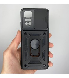 Бронь-чехол Ring Armor ShutCam Case Xiaomi Redmi Note 11 / Note 11S (Чёрный)