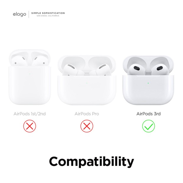 Чехол для наушников Full Silicone Case Apple AirPods 3 (01) Bilberry
