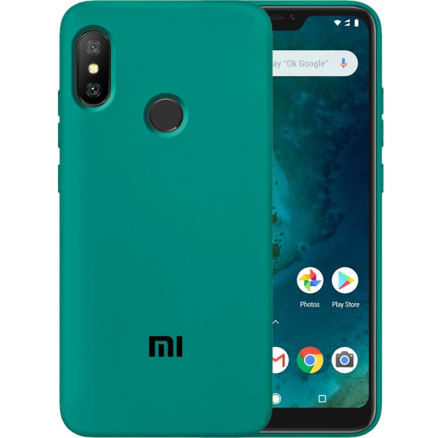 Силикон Original Case Xiaomi Mi6x / Mi A2 (Тёмно-зелёный)