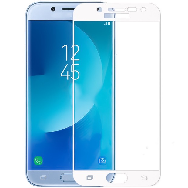 Стекло 3D Samsung Galaxy J7 (2017) J730 White