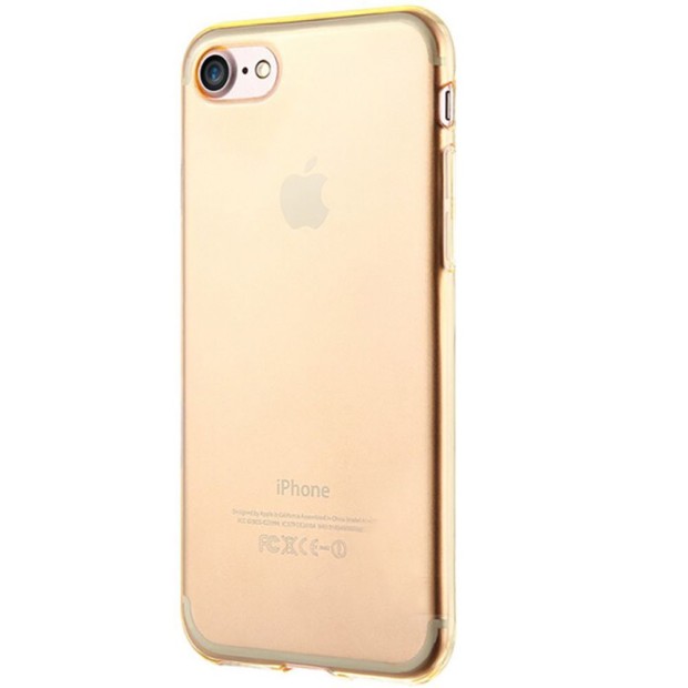 Силиконовый чехол QU Case Apple iPhone 7 / 8 (Золотой)