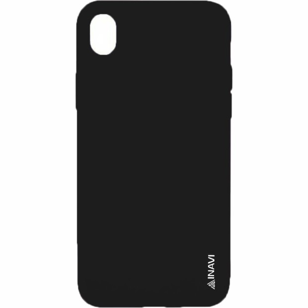 Силиконовый чехол iNavi Color iPhone XR (черный)