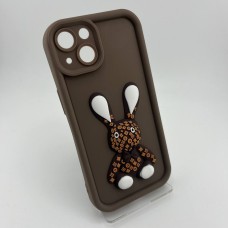 Чехол Pretty Things Case Apple iPhone 13 (Brown/Rabbit)