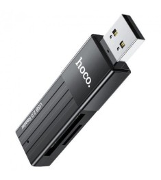 Переходник SD-Адаптер Card Reader Hoco HB20 USB3.0 2in1 (Чёрный)