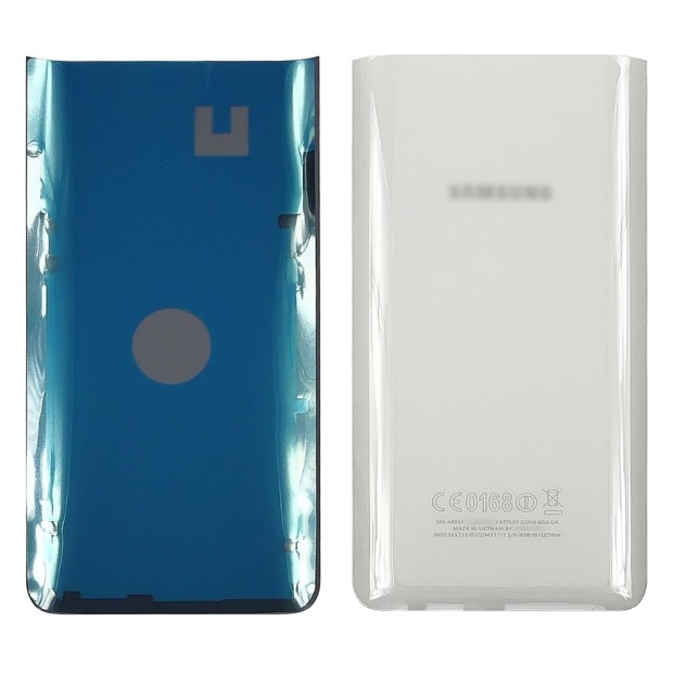 Заднее стекло корпуса для Samsung A805 Galaxy A80 (2019) Ghost White (белое)