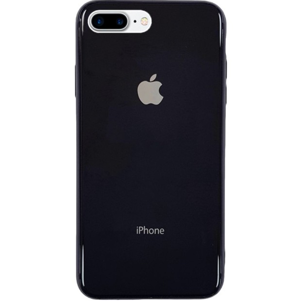 Накладка Premium Glass Case Apple iPhone 7 Plus / 8 Plus (Чёрный)