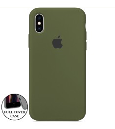 Силикон Original Round Case Apple iPhone XS Max (46) Deep Green