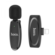 Беспроводной микрофон петличный Hoco L15 (Lightning) (Чёрный)