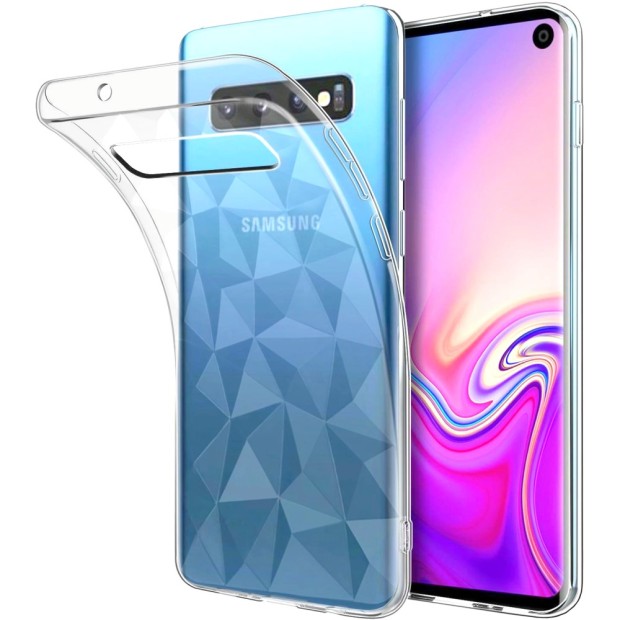 Силиконовый чехол Prism Case Samsung Galaxy S10 (прозрачный)