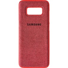 Силикон Textile Samsung Galaxy S8 (Красный)