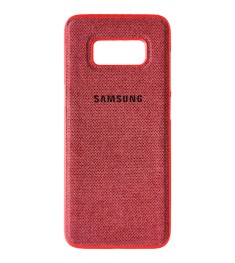 Силикон Textile Samsung Galaxy S8 (Красный)