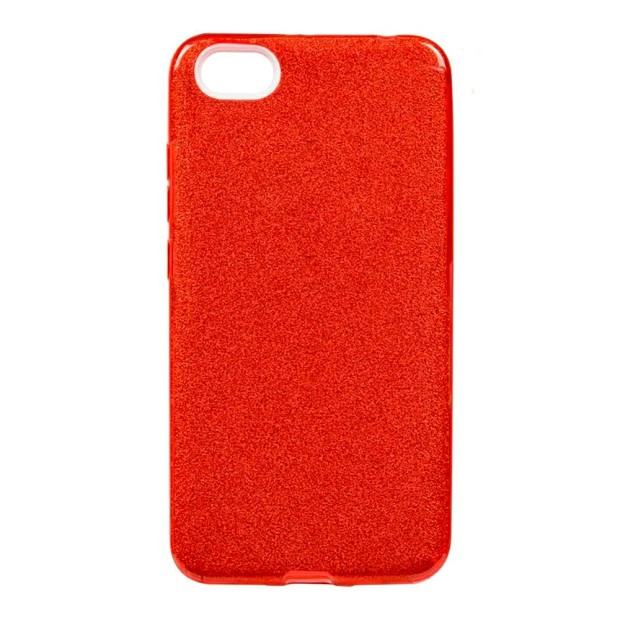 Чехол Силикон Glitter Xiaomi Redmi 4a (красный)