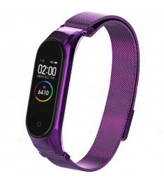 Ремешок Milanese Loop Xiaomi Mi Band 3 / Mi Band 4 (Фиолетовый)