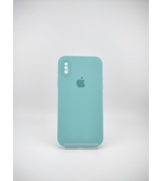 Силикон Original Square RoundCam Case Apple iPhone X / XS (23) Sea Blue