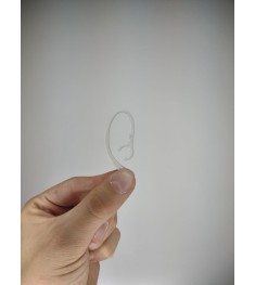 Дужка заушная поворотная пластиковая для Bluetooth-гарнитуры (8мм) (Прозрачная)