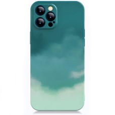 Силикон WAVE Watercolor Case iPhone 12 Pro (dark green/gray)