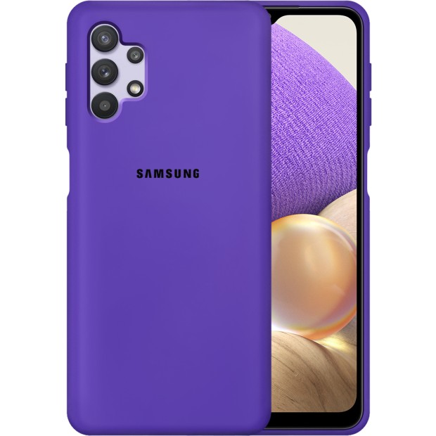 Силикон Original Case Samsung Galaxy A32 (2021) (Фиолетовый)