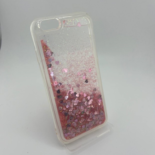 Силикон Liquid Fashion Apple iPhone 6 / 6s (Violet-pink Hearts)