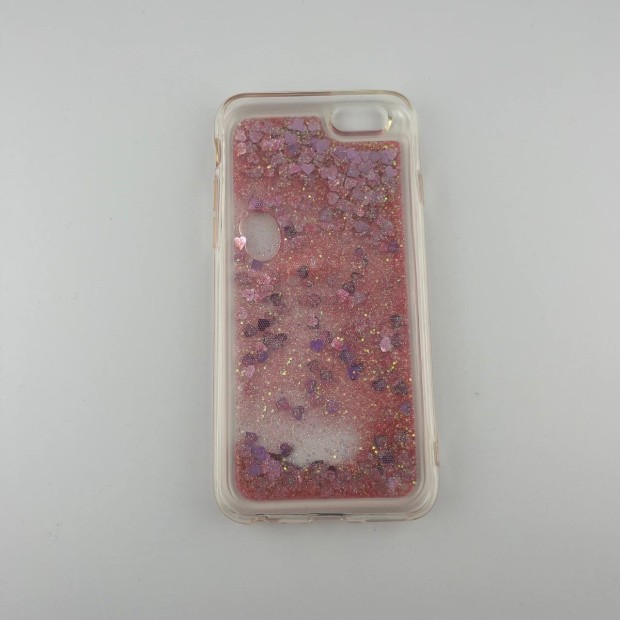 Силикон Liquid Fashion Apple iPhone 6 / 6s (Violet-pink Hearts)