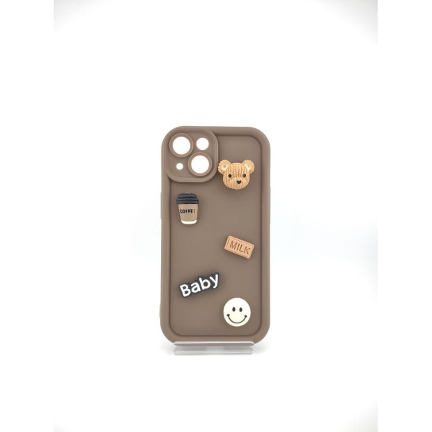 Чехол Pretty Things Case Apple iPhone 14 (Brown/Bear)