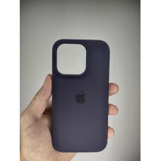 Силикон Original Round Case Apple iPhone 14 Pro (Eggplant)