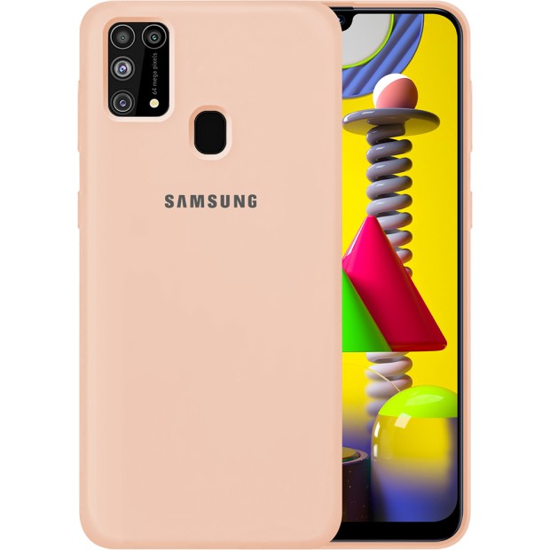 Силикон Original Case Samsung Galaxy M31 (2020) (Пудровый)