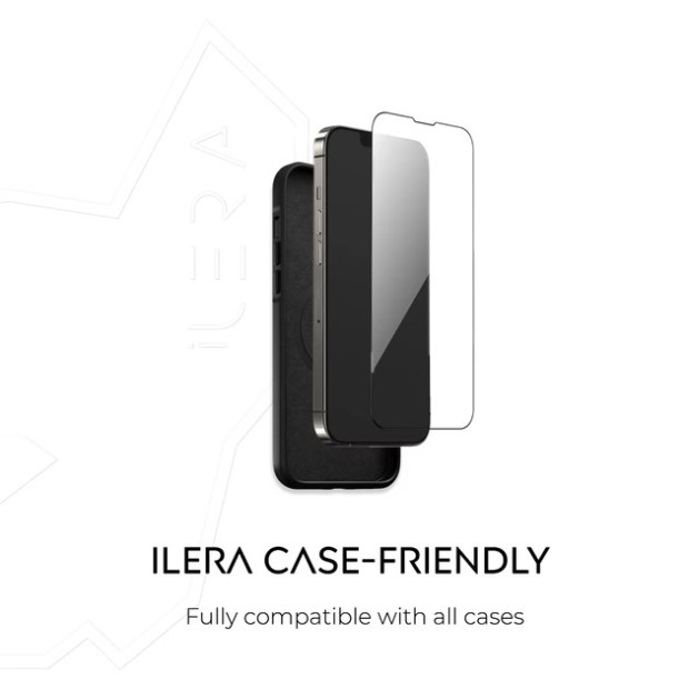 Защитное стекло iLera DeLuxe Incognito Apple iPhone 14 Pro Max (Black)