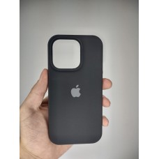 Силикон Original Round Case Apple iPhone 14 Pro (07) Black