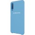 Силиконовый чехол Original Case Samsung Galaxy A70 (2019) (Голубой)